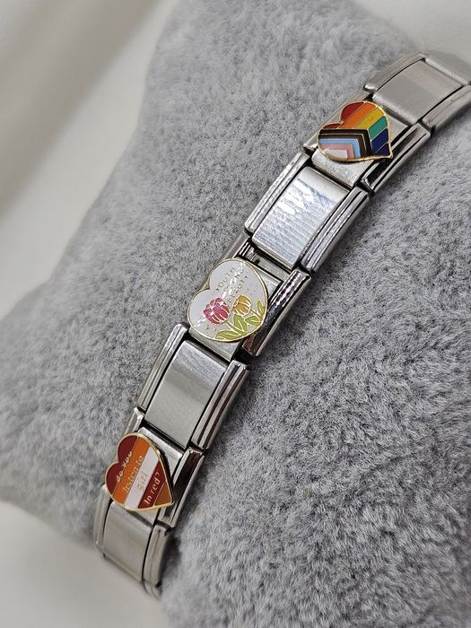 Bransoletka modułowa jak nomination Kolorowe serca