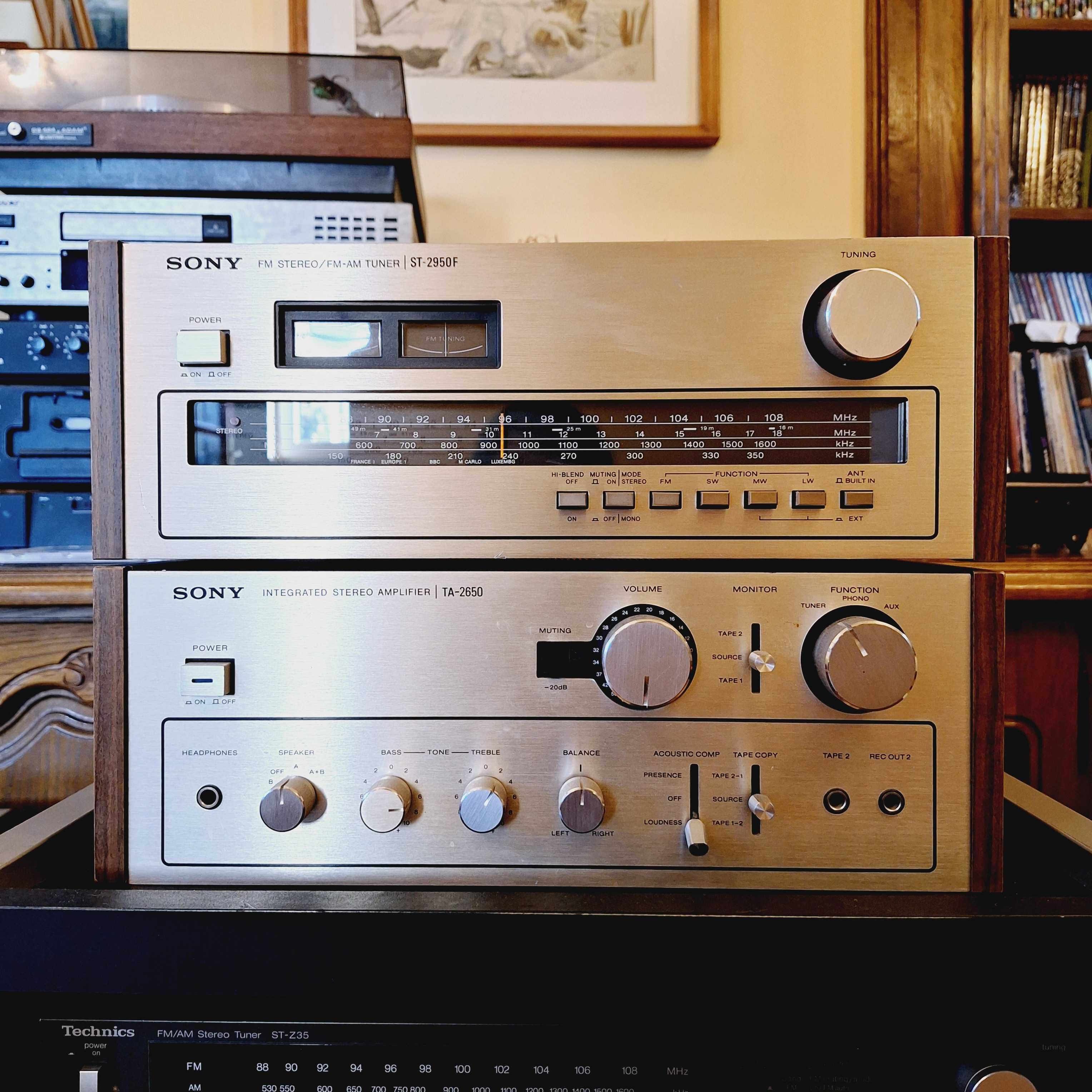 Zestaw SONY Wzmacniacz TA-2650, Tuner ST-2950F VINTAGE