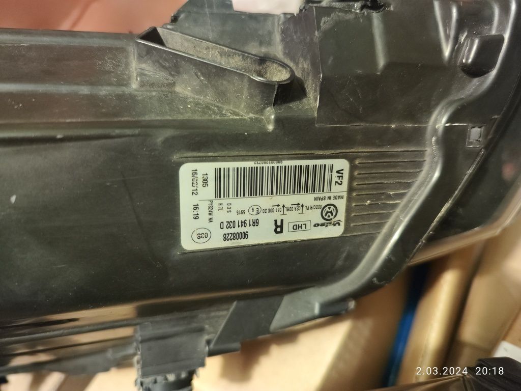 Lampa reflektor Xenon polo lampy