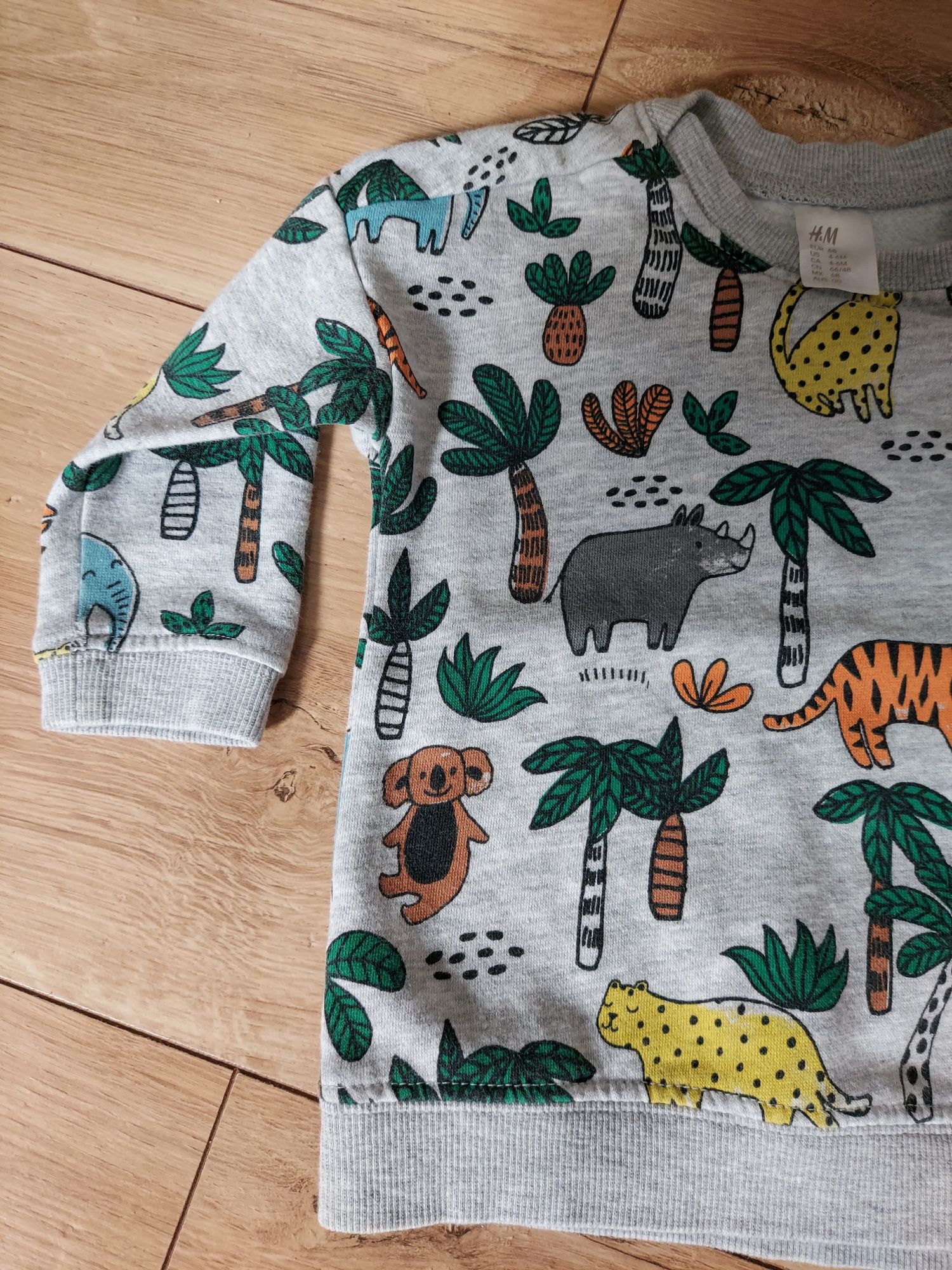 Sweterek długi rękaw H&M rozmiar 68