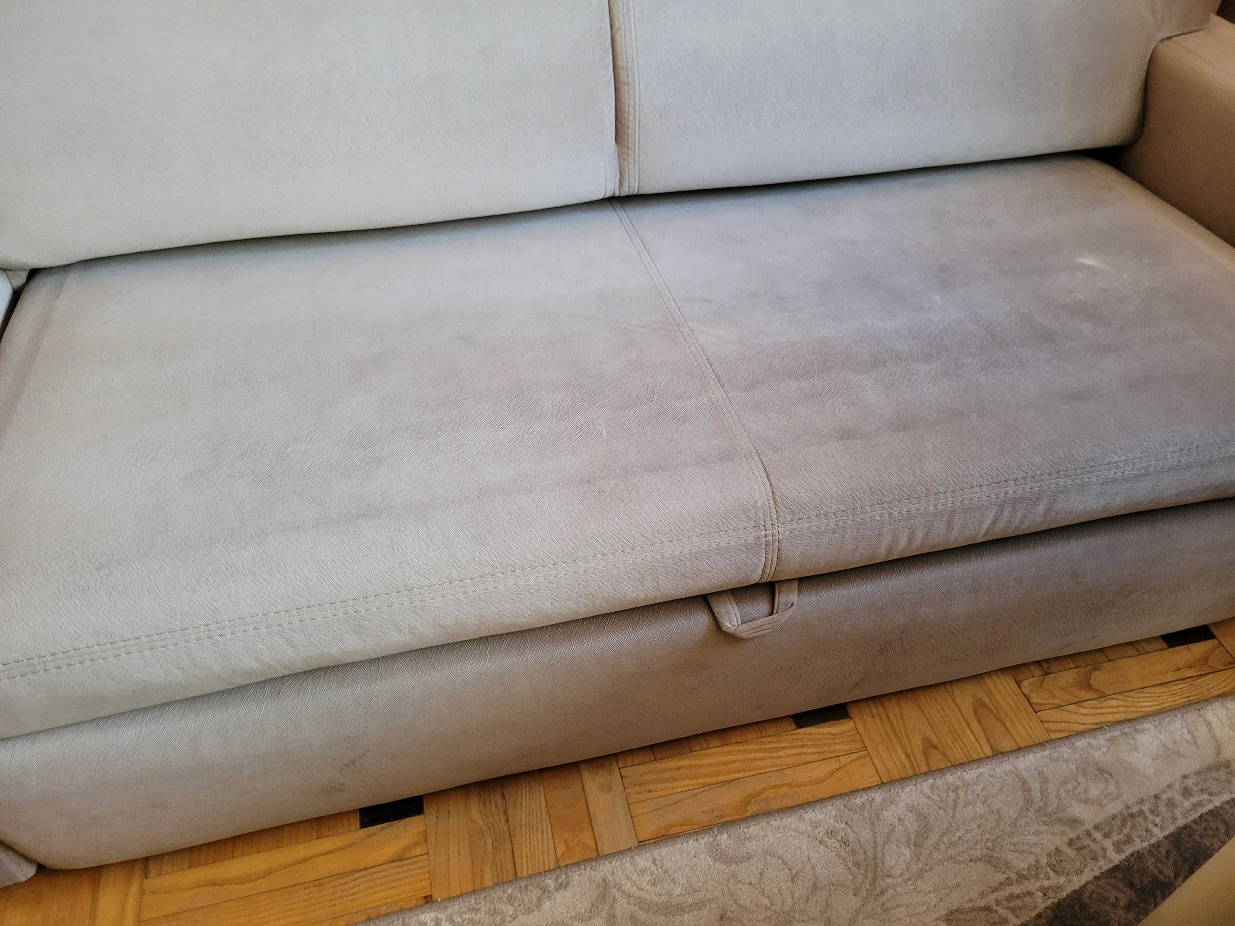 Sofa dwuosobowa szara