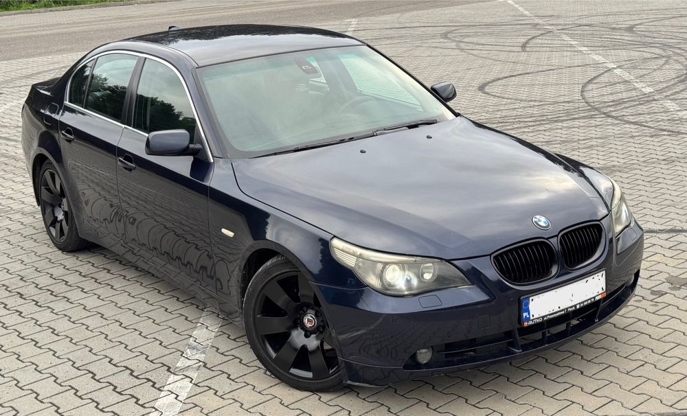 BMW e60 3.0 diesel,M57,530D,seria 5,skóry,czujniki,styling 18”,xenony