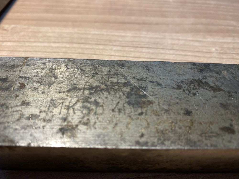 Kątownik ślusarski przymiar 250 x 295 PRL
