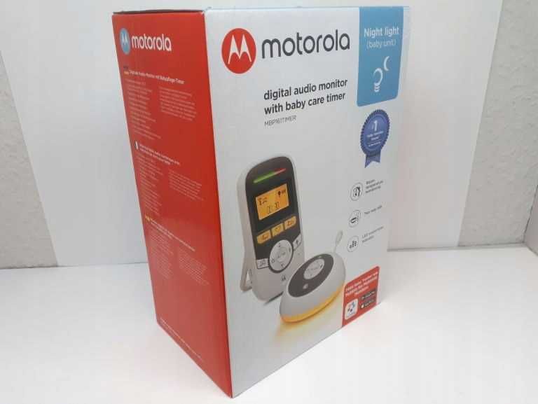 NOWA Niania Elektroniczna z LCD i lampką nocną Motorola Audio Monitor