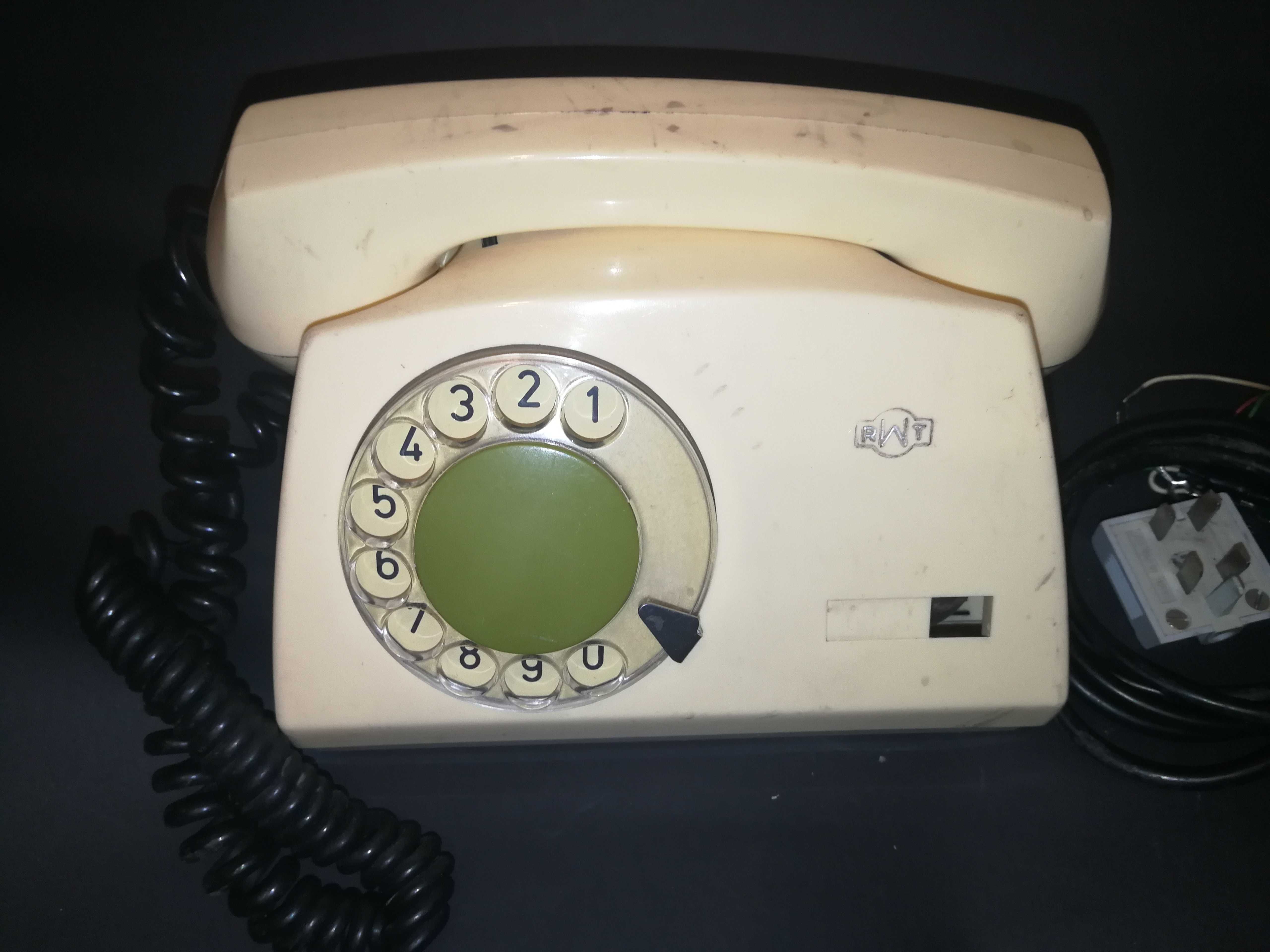Stary polski telefon RWT Aster-72 dekoracja rekwizyt PRL