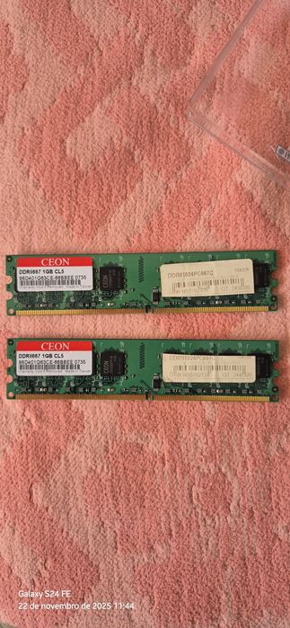 2 X Memória DDR 2 de 1GB