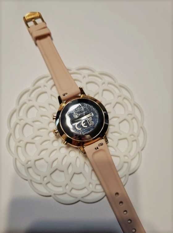 Zegarek smartwatch Fossil Jacqueline Q hybrid watch złoto pudrowy róż