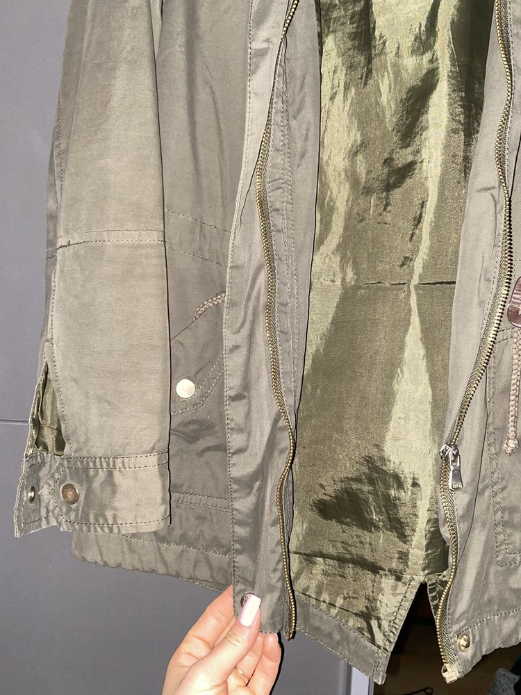 Kurtka parka lekka 34 xs s khaki Tally Weijl