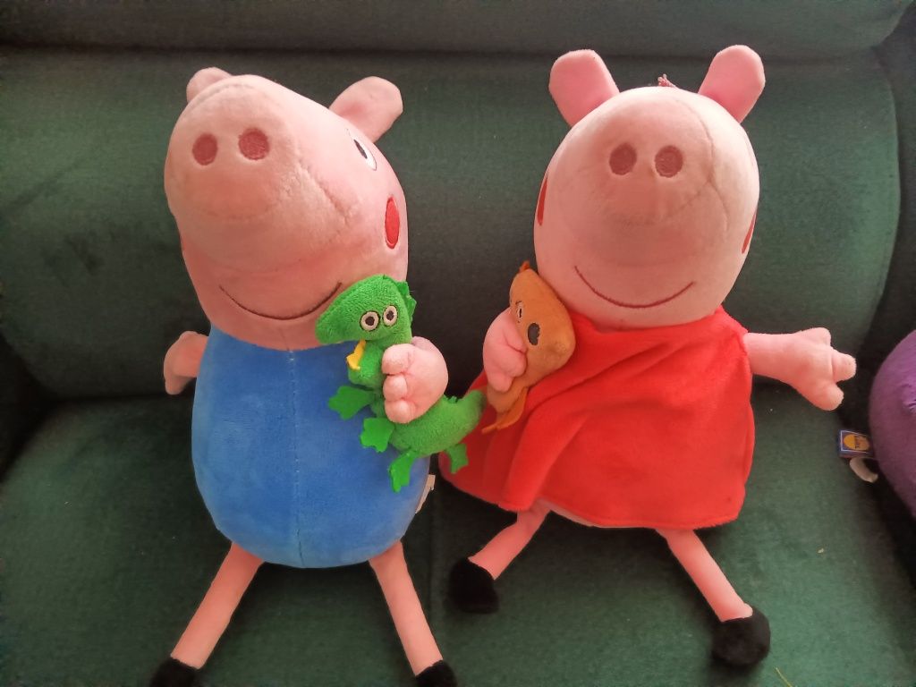 30cm Peppa i George komplet pluszaki maskotki