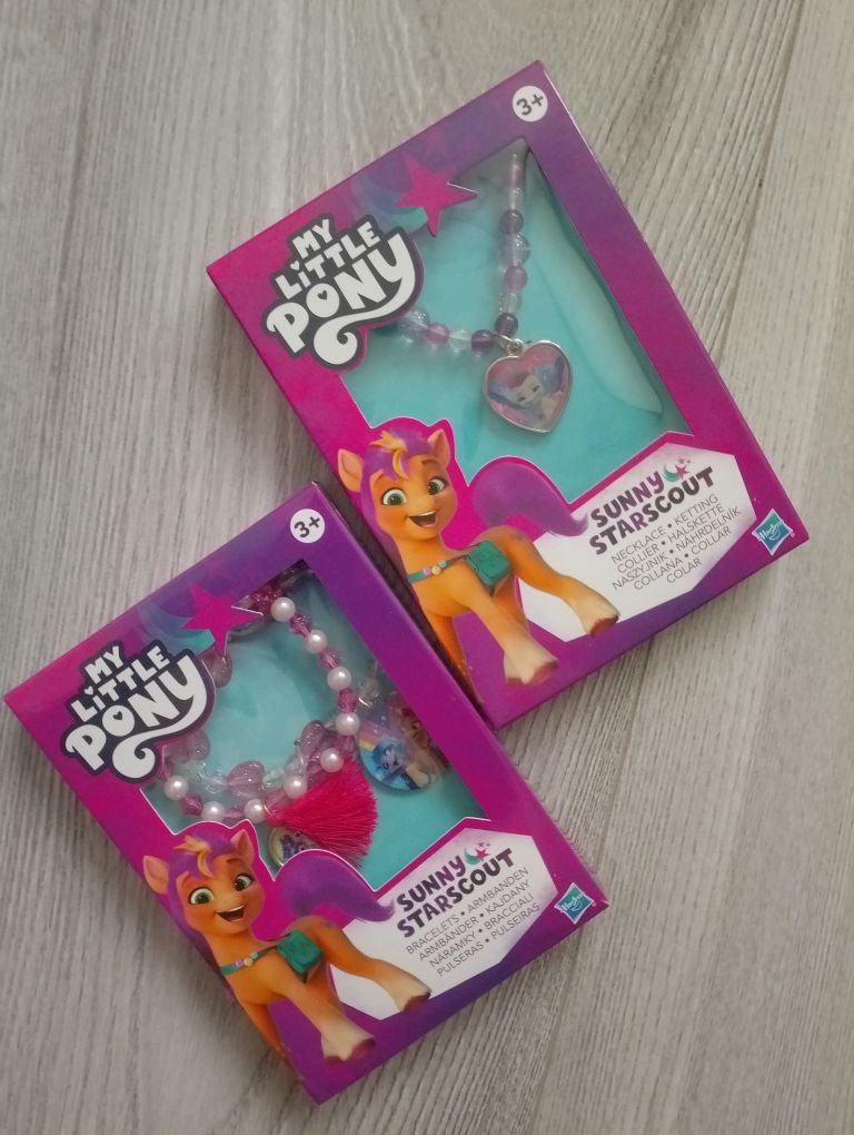 Śliczny komplet biżuterii My little Pony