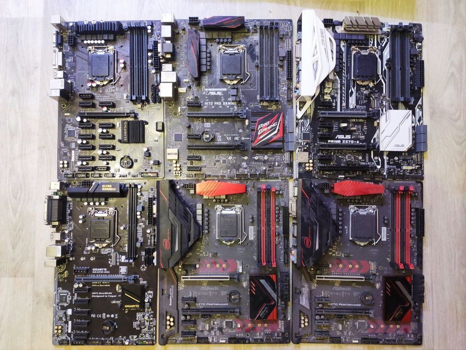 Лот плат Asrock H270, Asus Prime Z270/Z170, Gigabyte B250/N110