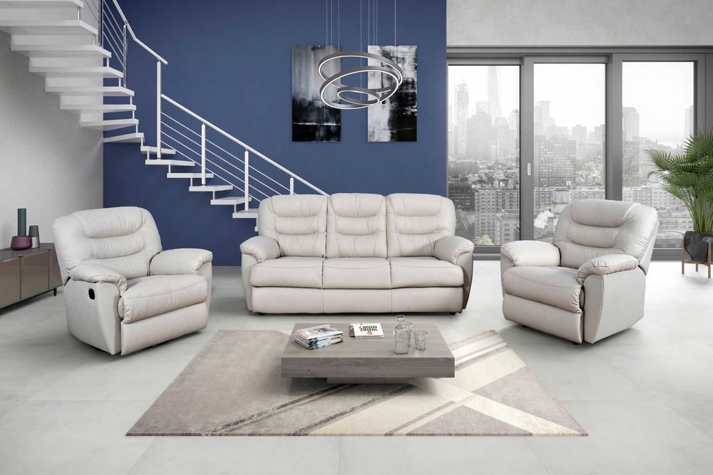 Zestaw Tania II Sofa 3os. i dwa fotele ! Kolory SKÓRA, relaks