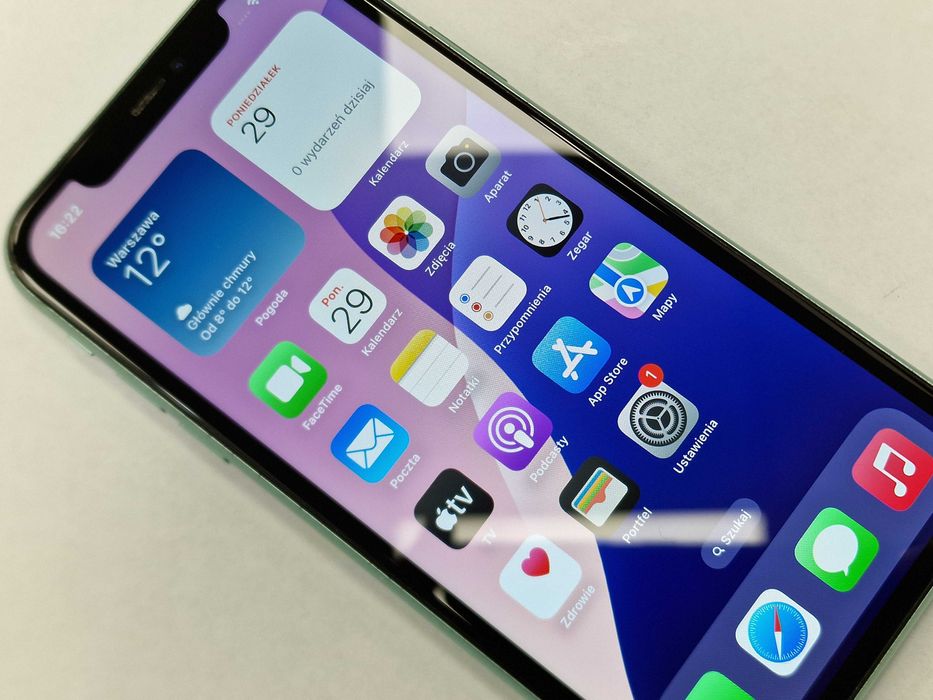 Iphone 11 128GB/ Green/ BAT 78%/ Grade A-/ Gwarancja + ładowarka