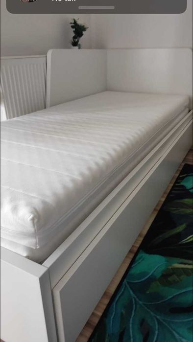 łóżko ikea Flekke 80x200 rozkładane z szufladami, stan bardzo dobry