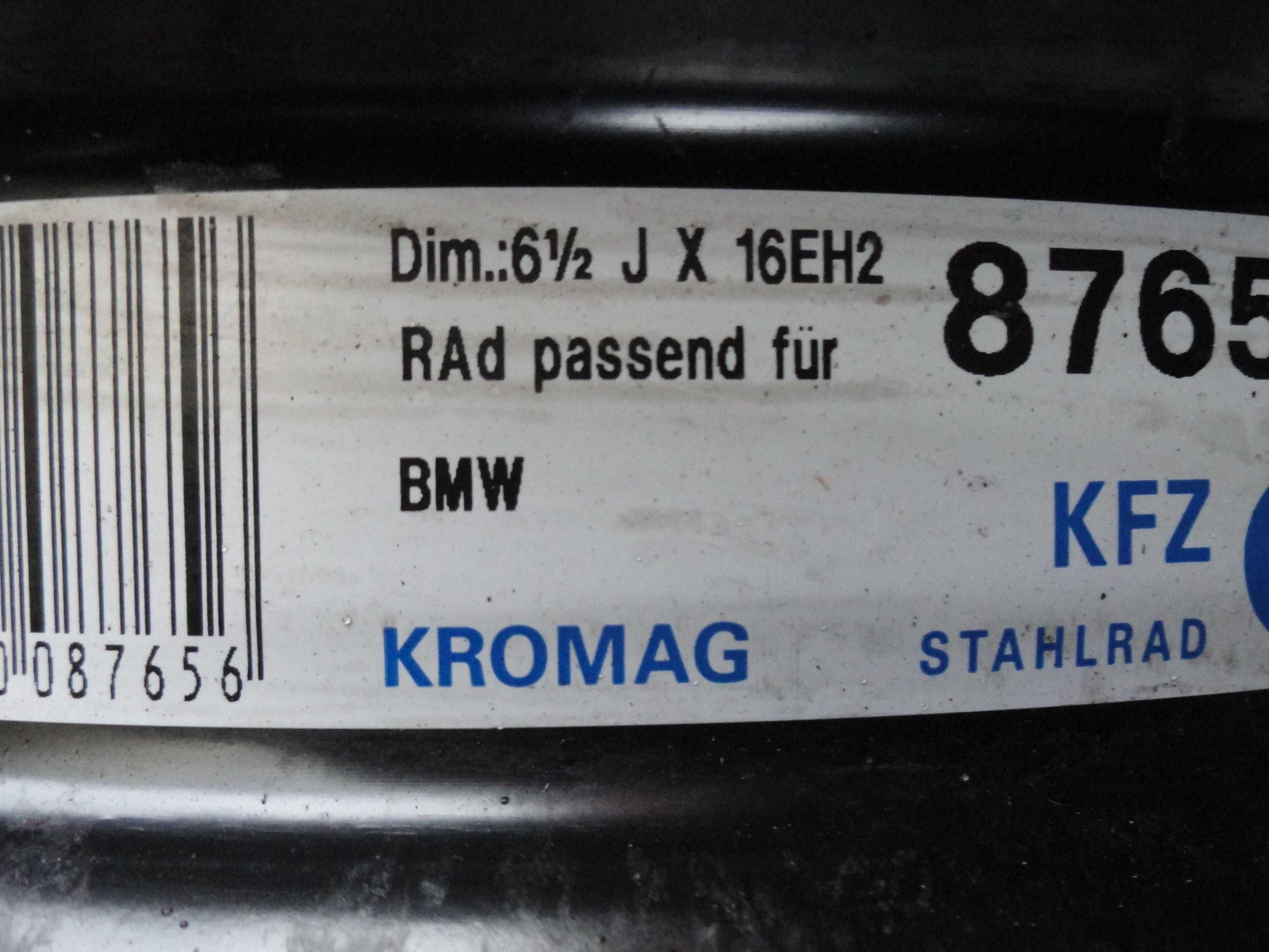 Felgi Stalowe 16 5x120 BMW + Kołpaki