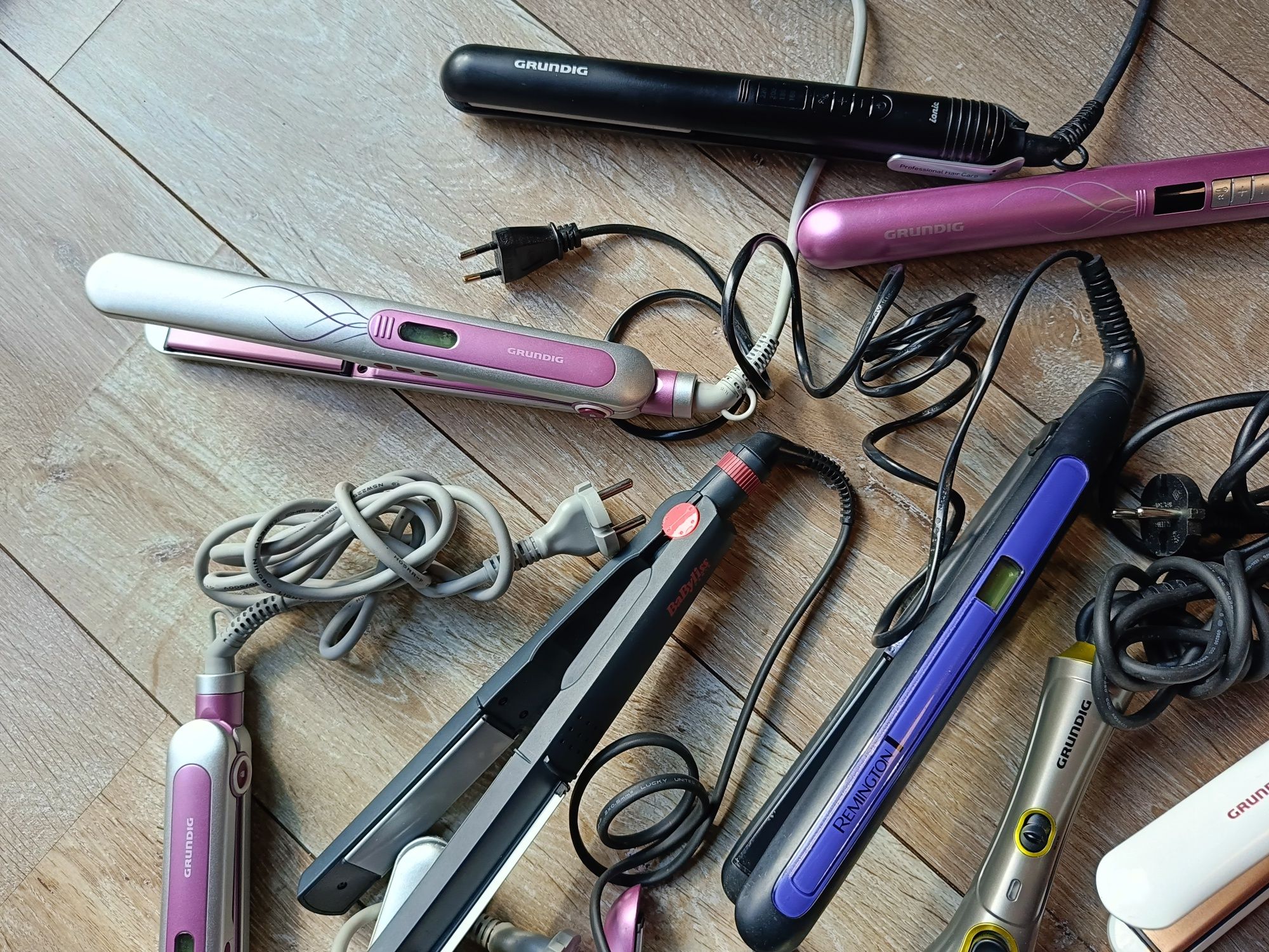 Babyliss, Grundig, Remington prostownica,prostownice 10 szt. uszkodzon