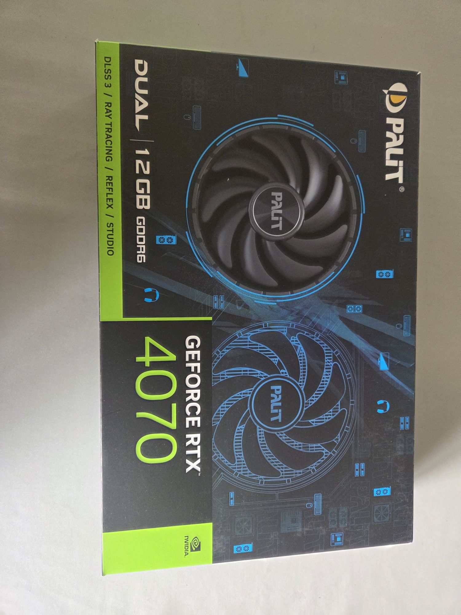 Sprzedam pudełko od karty graficznej Palit Geforce RTX 4070  12GB