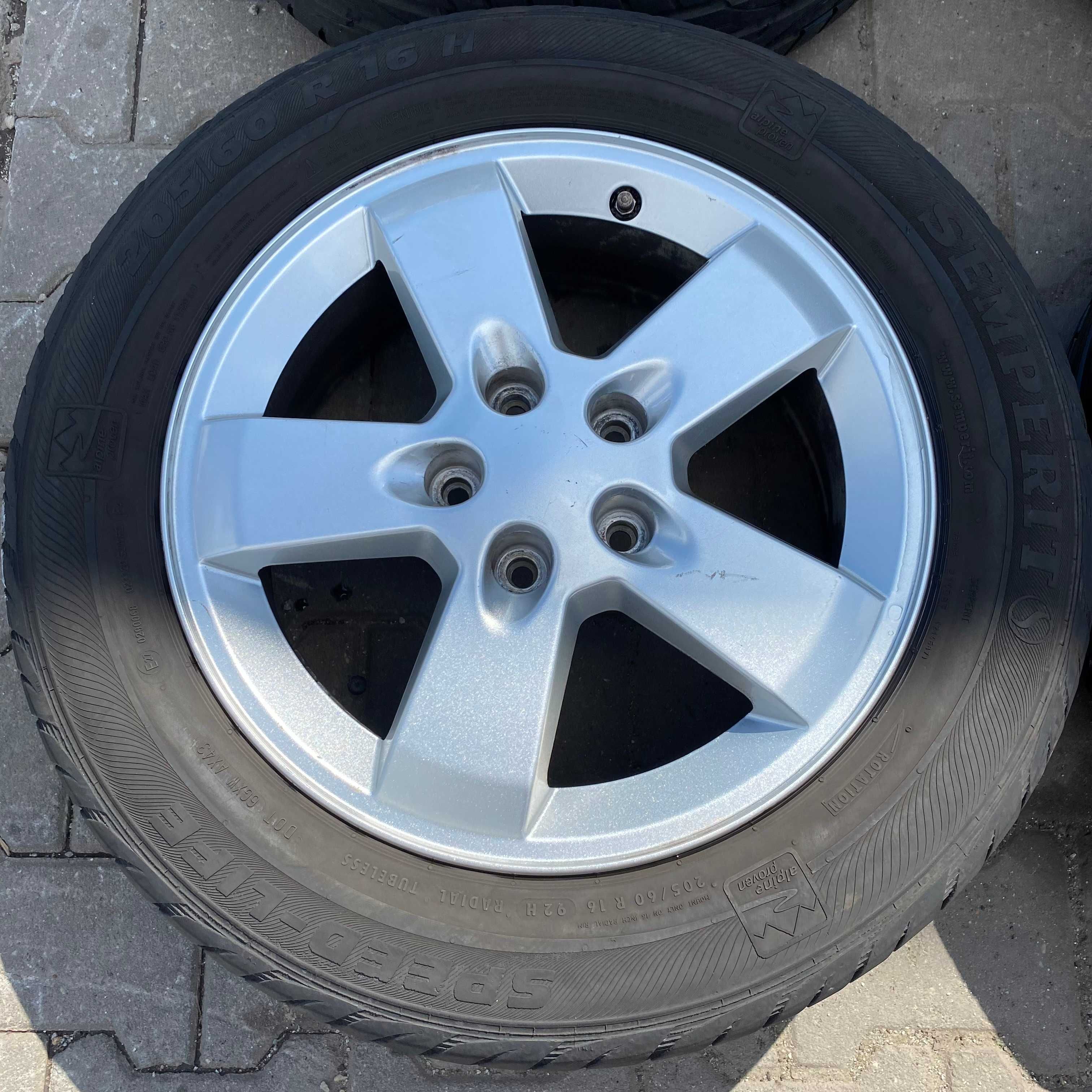 Koła Peugeot Felgi 5x108 6,5Jx16 + Opony 205/60 R16