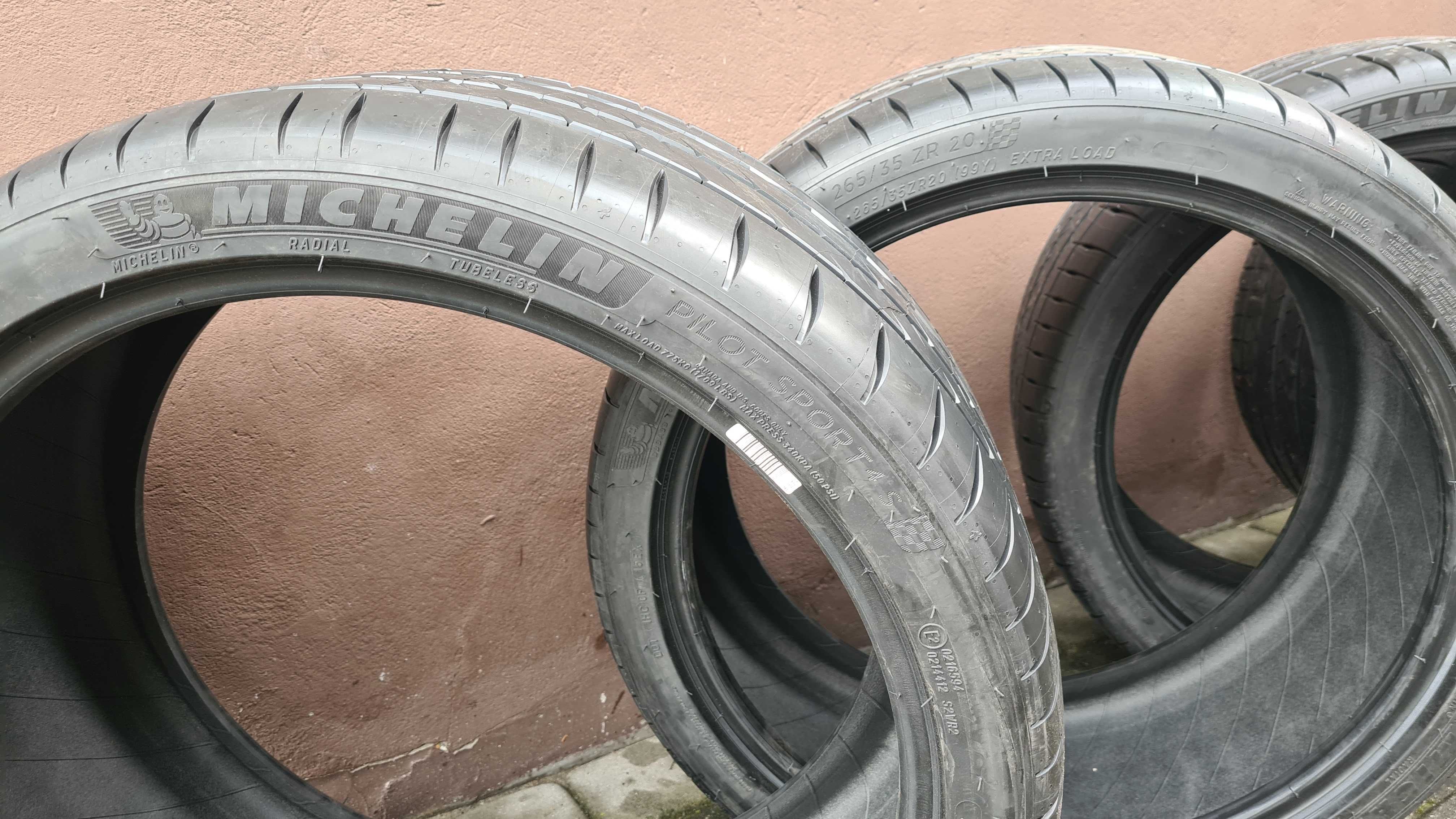 Nowe opony letnie Michelin Pilot Sport 4S 265/35 R20 2024r komplet