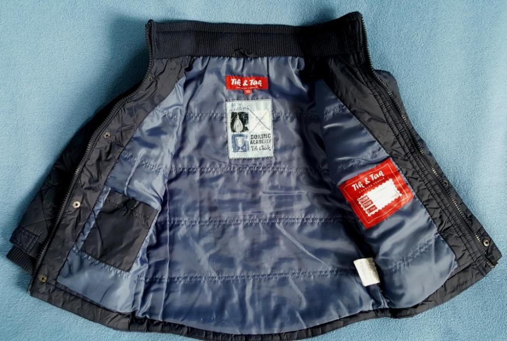 Kurtka pikowana granatowa dla chłopca 110cm