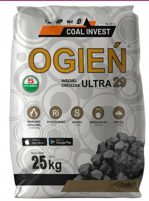Węgiel groszek premium Sobianek Lew Bartex GOLD Ogień ULTRA Orzech  29