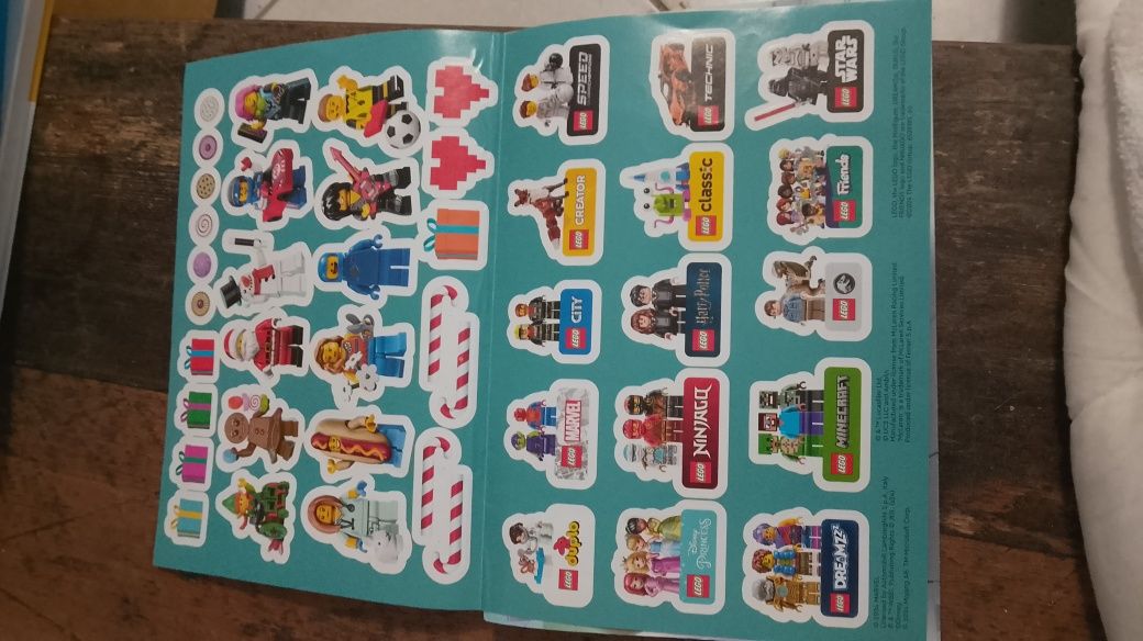 Oddam list do mikołaja LEGO i naklejki LEGO nowe