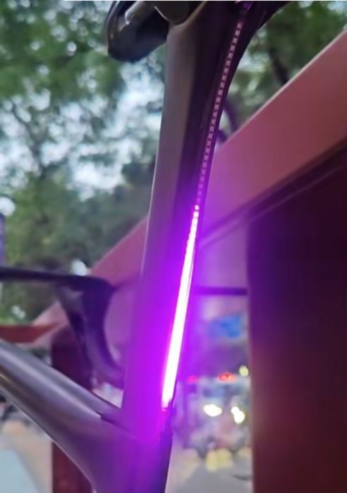 Luz para espigao de bicicleta