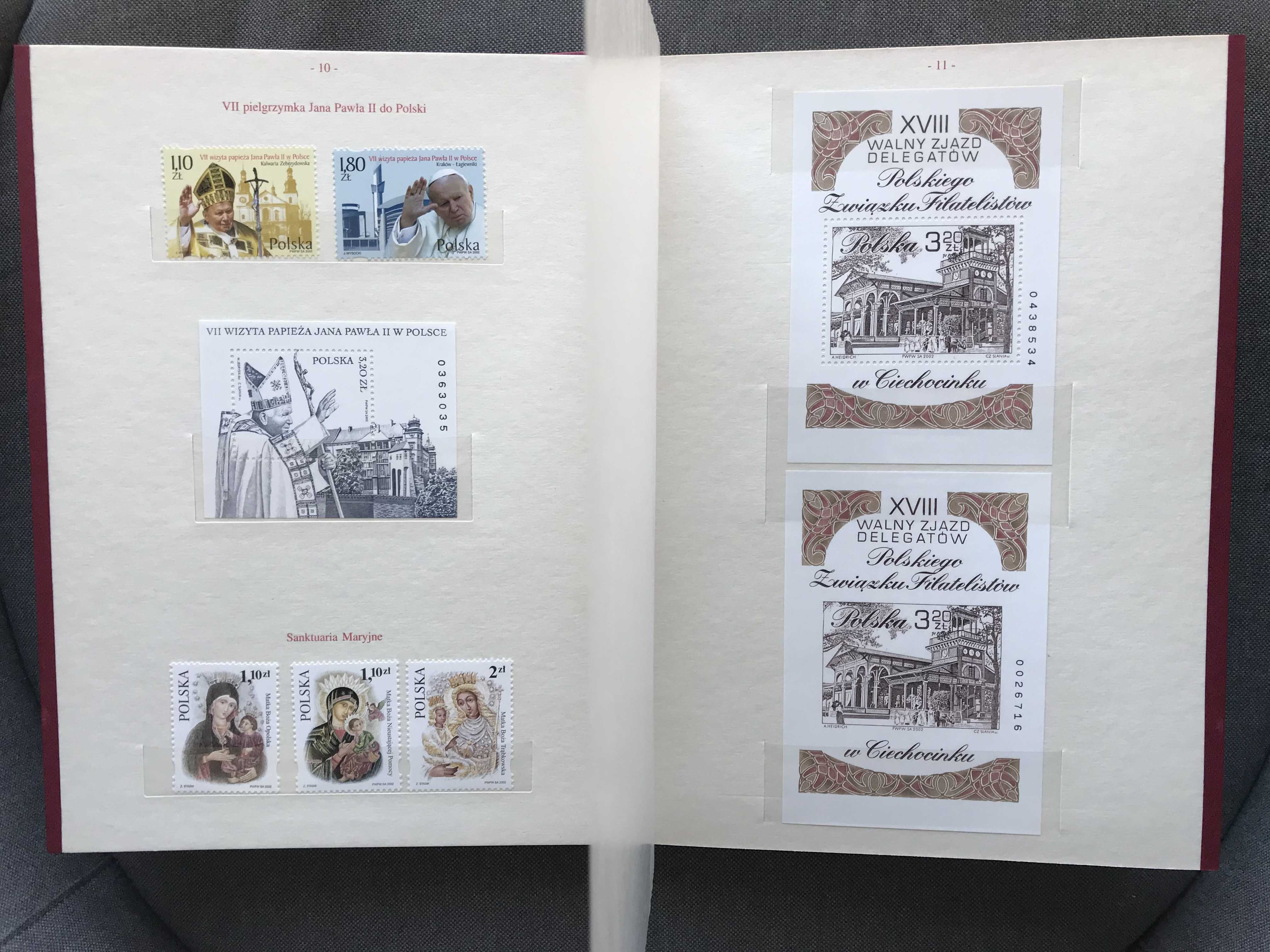 NADKOMPLET: Klaser jubileuszowy tom XXIV: znaczki czyste ** 2002/2003