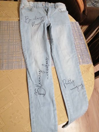 Spodnie jeansy dziewczęce