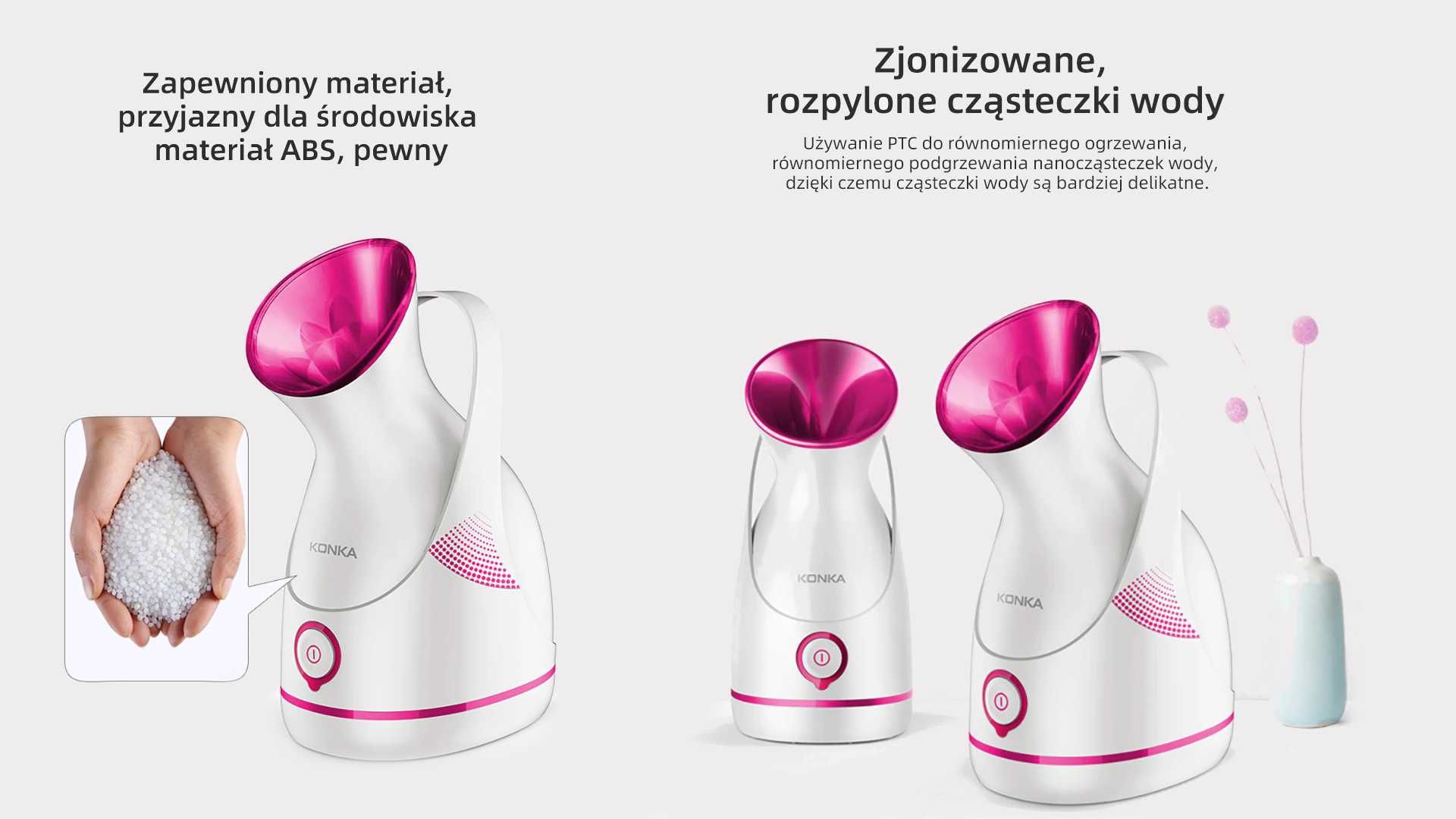 KONKA parownik do twarzy oczyszczanie twarzy sauna do twarzy
