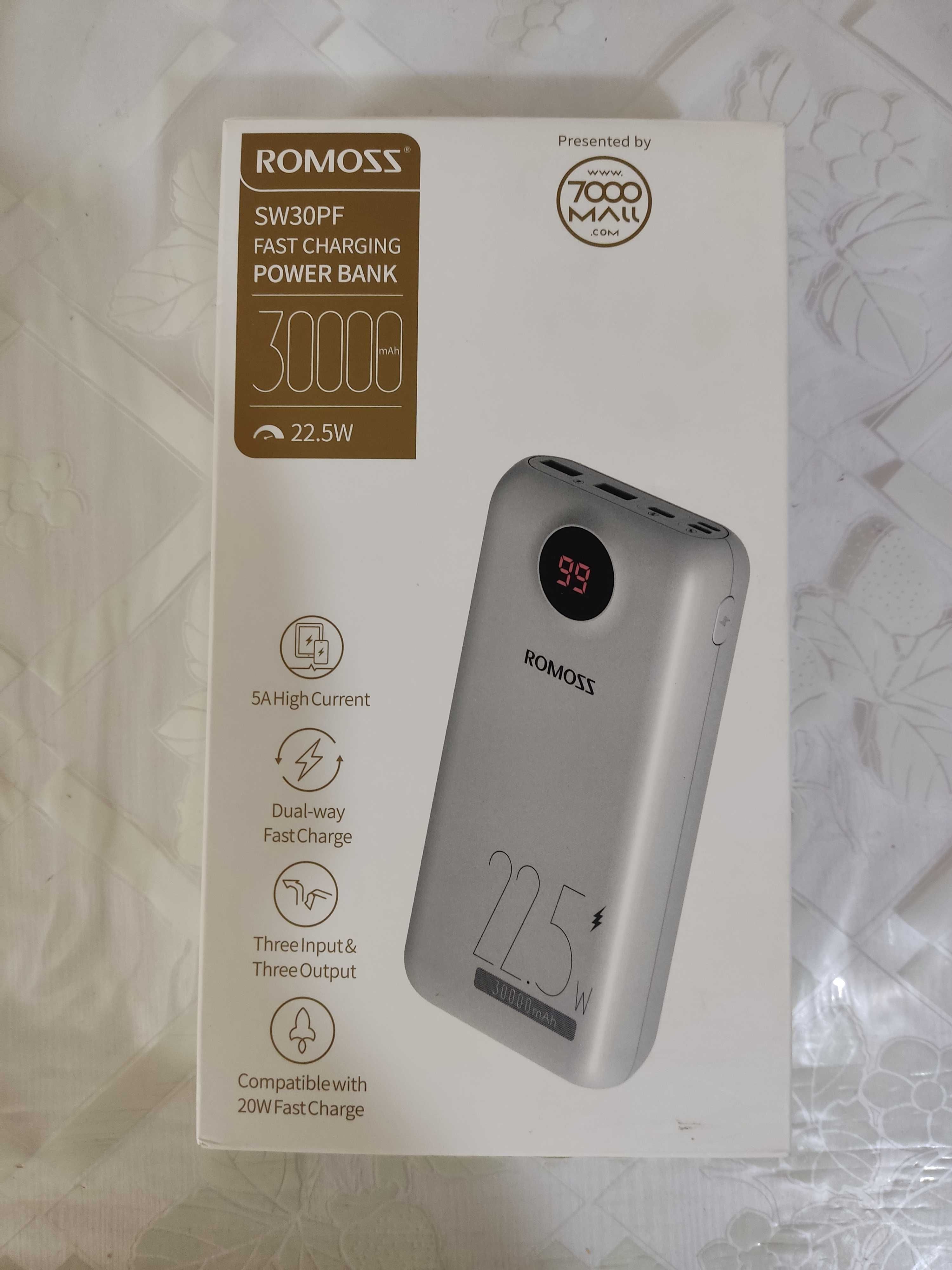 Power Bank Romoss SW30PF 22.5W 30000 mAh
