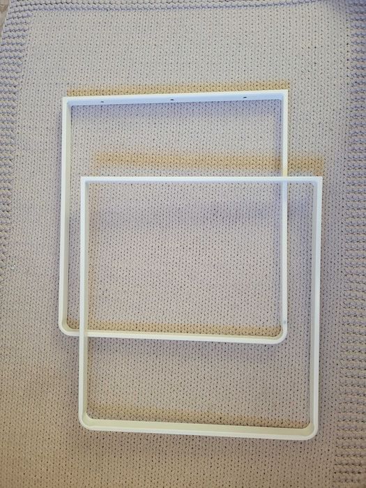 Białe Nogi metalowe do stolika komody 54x50 2 szt.