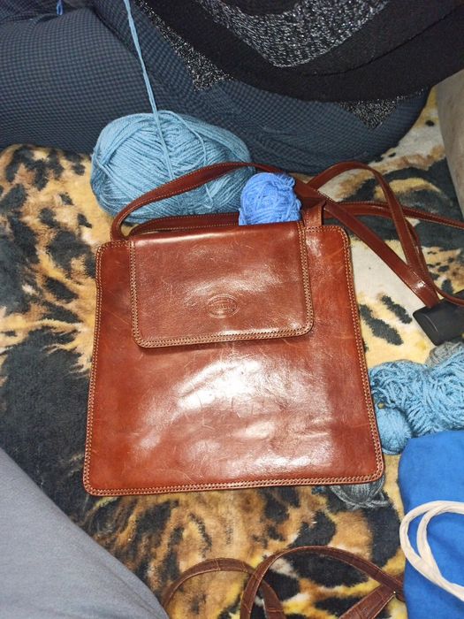 Оригінальна шкіряна італійська сумка Vera Pelle Demartino