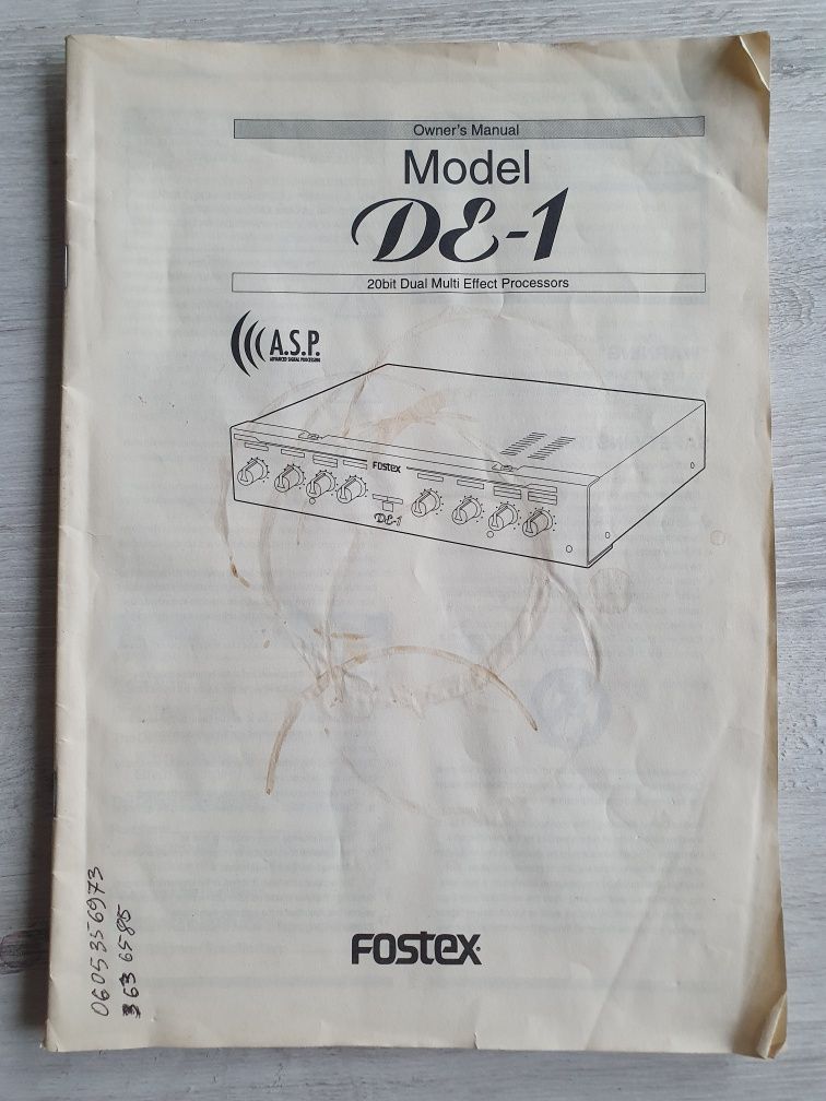 Fostex De-1 Procesor efektów mono/stereo
