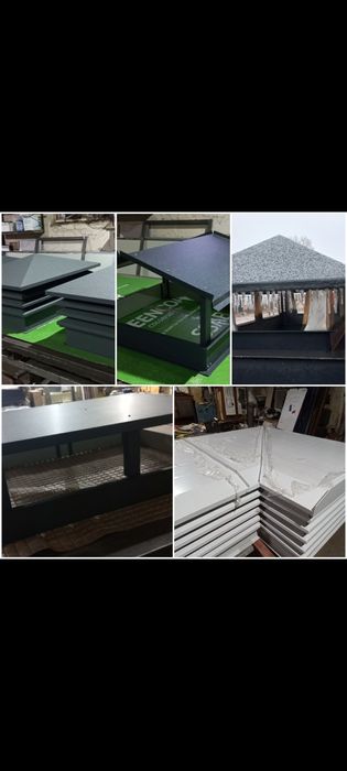 Вентиляційні решітки,  жалюзі,  накриття димоходів,  металевий сайдинг