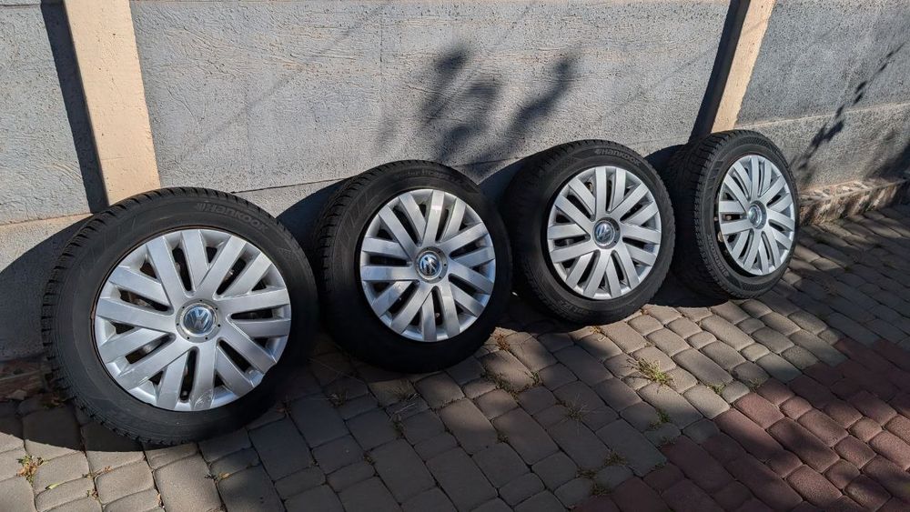 Шини Hankook 205*55 r16 диски 5*112 ковпаки