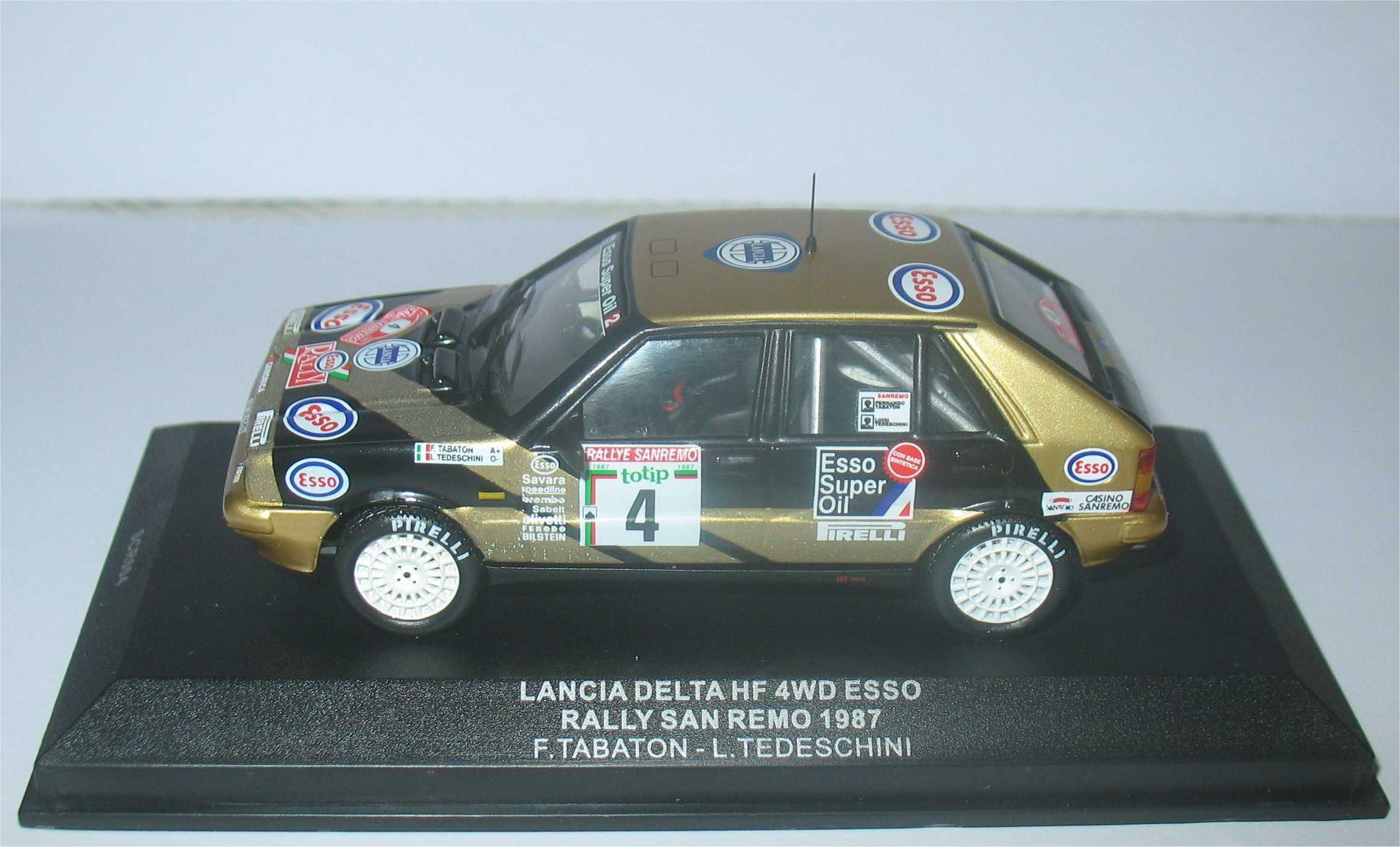 Ixo - Lancia Delta HF 4WD - 5º Rally Sanremo 1987 - Fabrizio Tabaton