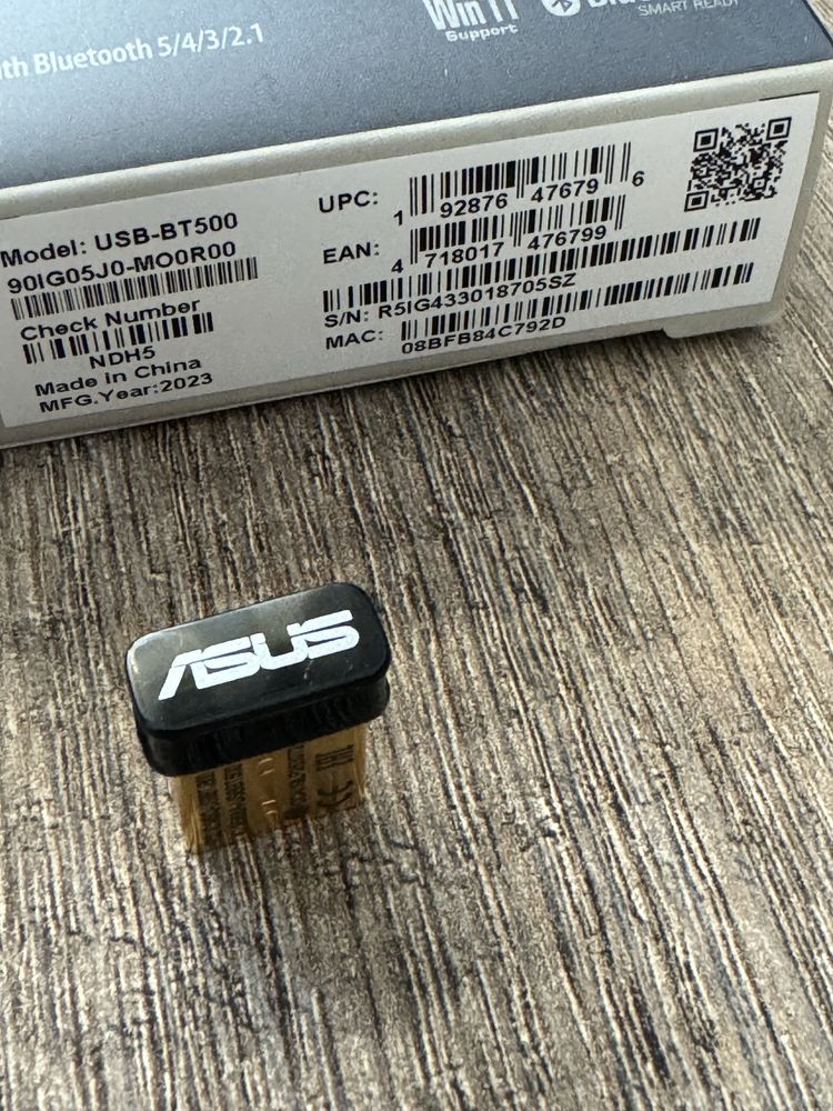 Adaptador USB Bluetooth 5.0 Asus USB-BT500