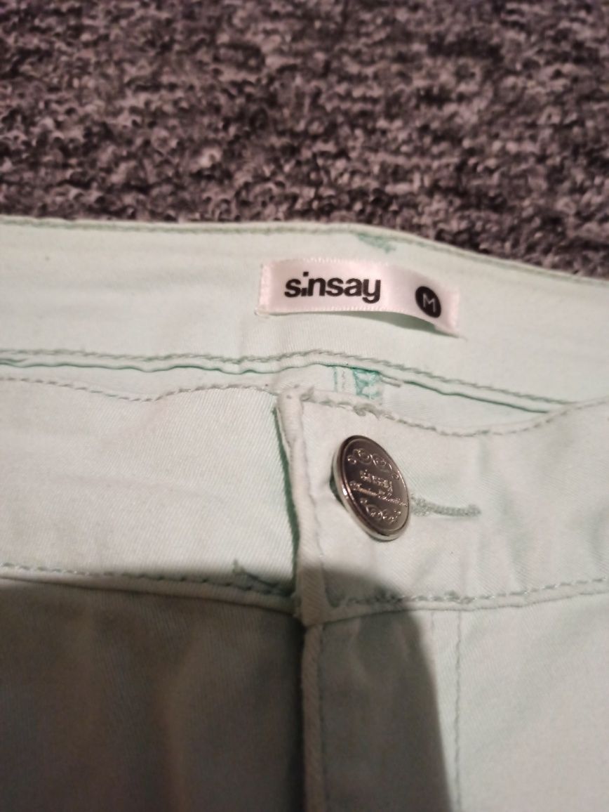 Sinsay Spodnie miętowe 38