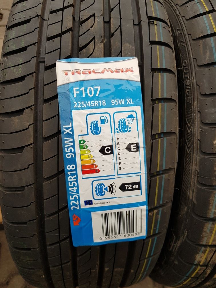 2x225/45R18 Tracmax F107 Nowa para opon letnich Poznań