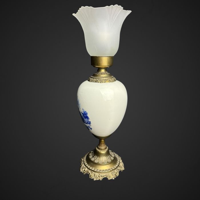 Lampa stołowa Holenderska styl Delft wiatraki holenderski B51/061510