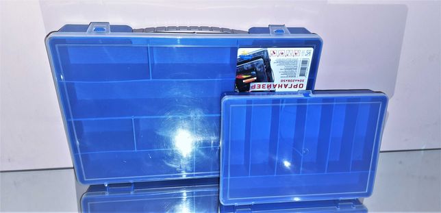 Органайзер Бокс пластиковый+ящик для фурнитуры - 2шт (цвет синий)