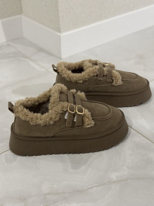 Угги, лофери зимові на платформі