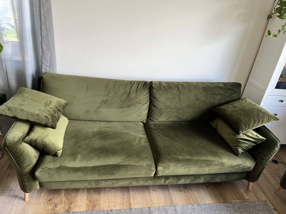 Loft Sofa Norton 3 osobowa - zielona