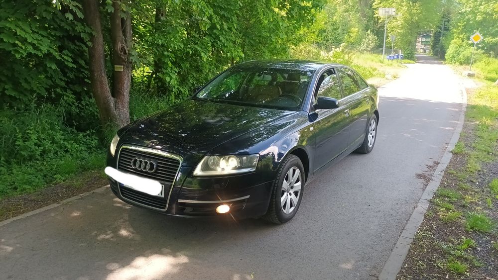 ZAMIANA•Ładna Audi A6 C6•2,4Benz+GAZ•Skóra•Nawi•GrzaneELfotele•Webasto