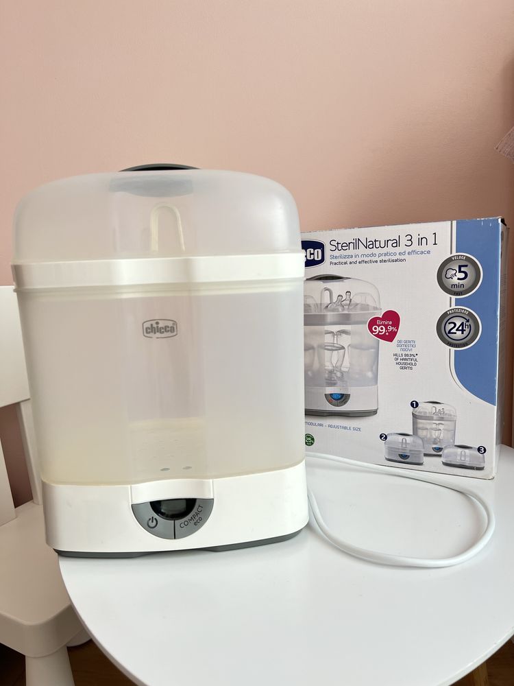 Sterelizator elektryczny Chicco 3 w 1 do butelek i smoczków