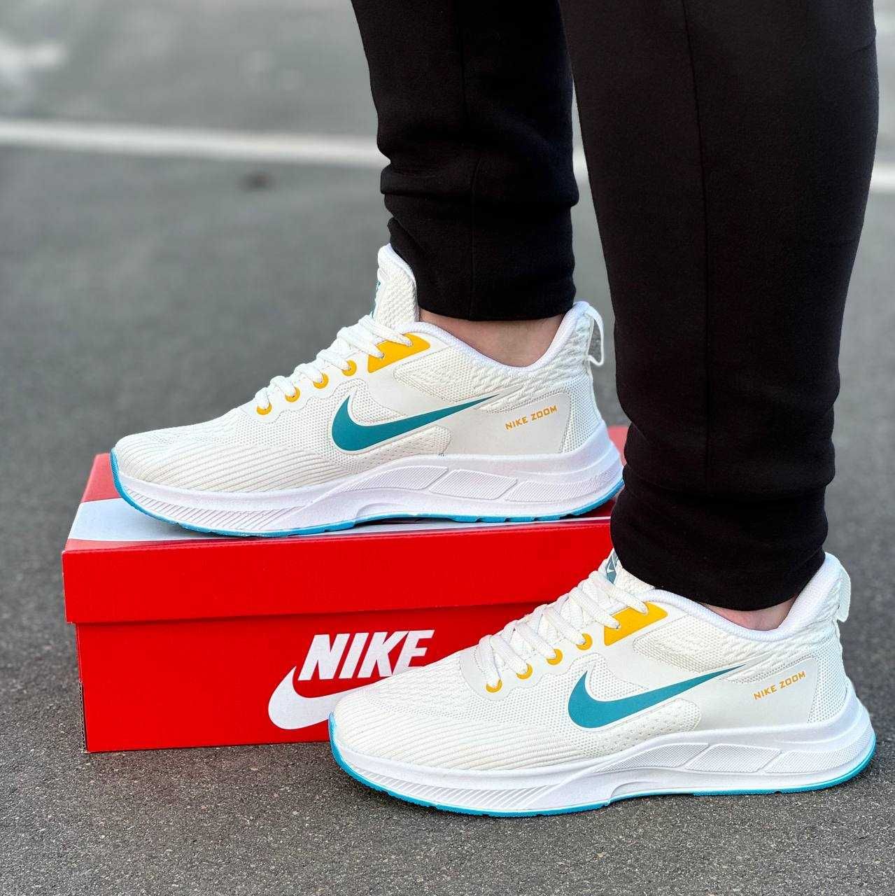 Кроссовки Nike Zoom White/Blue/Yellow