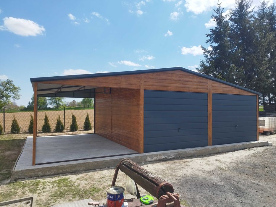 Garaż drewnopodobny 4x6 6x5.80 6x6 7x6 8x6 10x6 12x6 PROFIL!