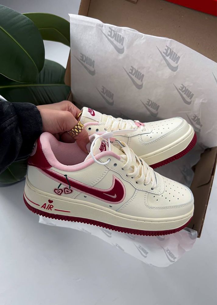 Жіночі кросівки Nike Air Force Cherry | найк аір форс