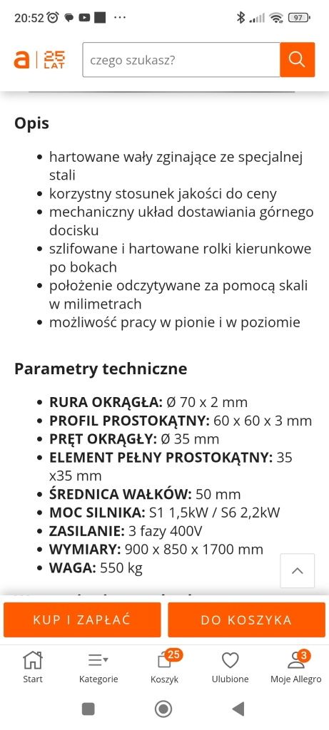 Giętarka do rur i profili RBM 50